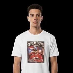 Nike White Super Bowl XXVI Graphic Unisrx  T-Shirt And Aslo Vinly added